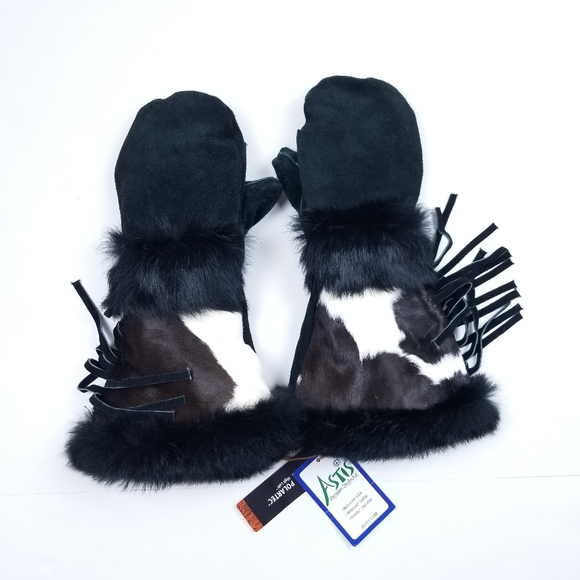 Filson Accessories - Filson X Astis Cowhide Vitus Bering Fur Mittens